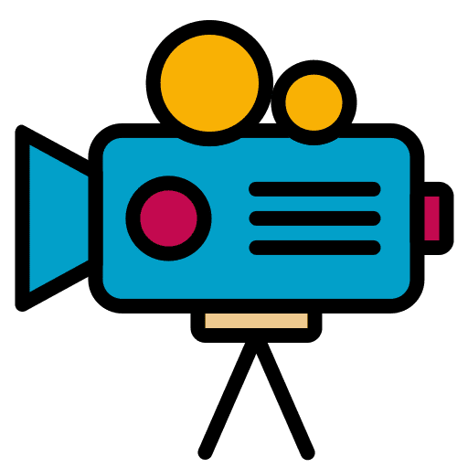 Video camera stand movie cinema camcorder icon