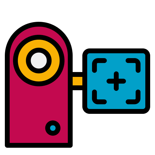 Cam recorder handy cinema cam recorder icon Cam recorder handy cinema cam recorder icon