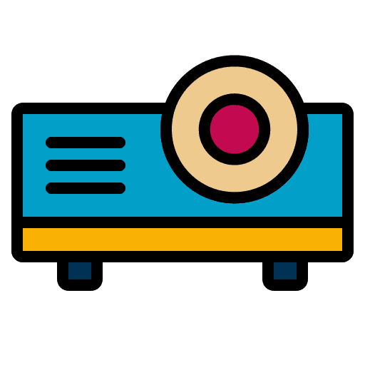 Projector technology presentation projector icon Projector technology presentation projector icon