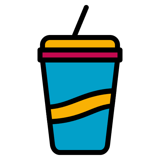 Soft drink entertainment cinema soft drink icon Soft drink entertainment cinema soft drink icon
