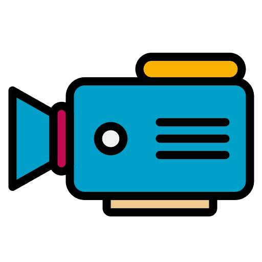 Video camera videotape camcorder handy icon Video camera videotape camcorder handy icon