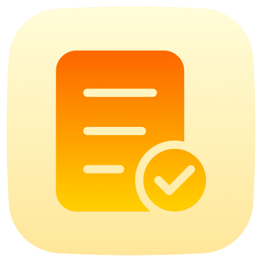 Verified document approval approved icon