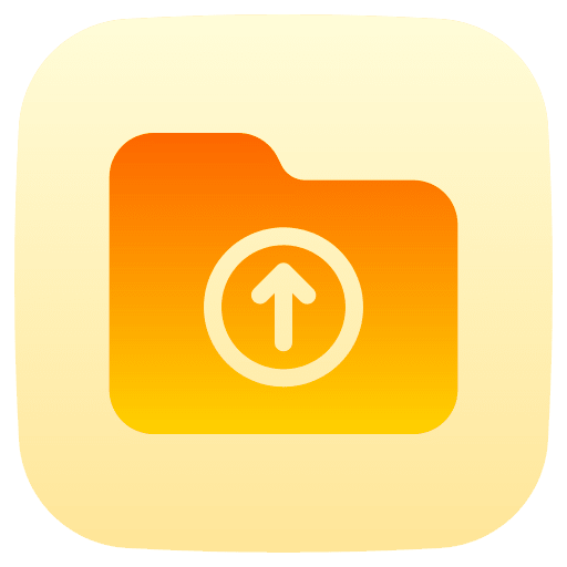 Folder up arrow folder file storage icon Folder up arrow folder file storage icon