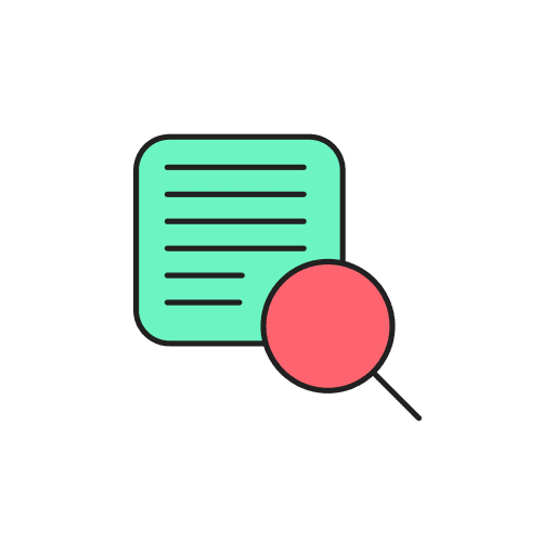 Search digital marketing web zoom icon
