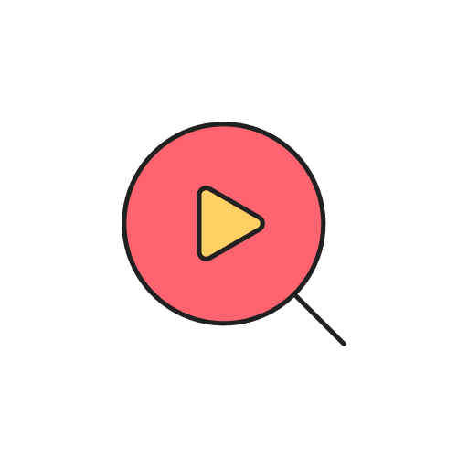 Search music and multimedia video player zoom icon