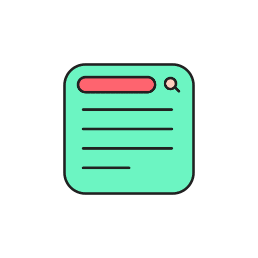 Search search zoom seo and web icon