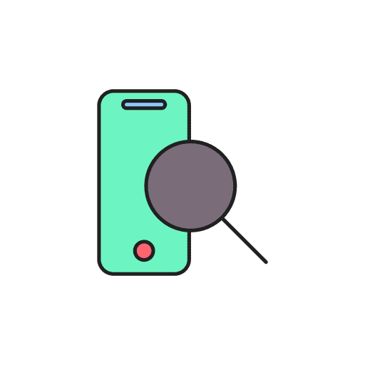 Search zoom smartphone seo icon