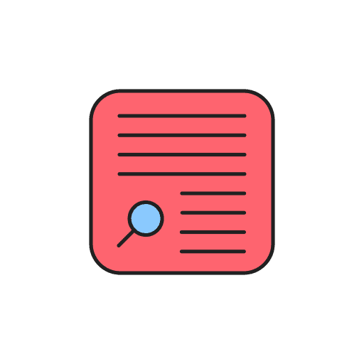 Search internet web zoom icon