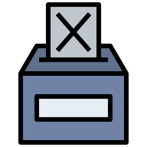 Ballot box miscellaneous tally democracy icon Ballot box miscellaneous tally democracy icon