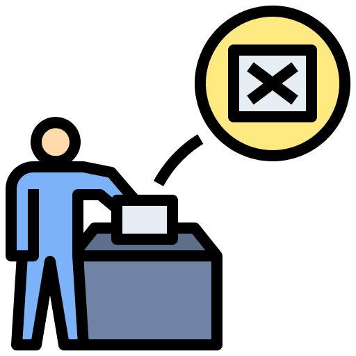 Voter ballot election right icon Voter ballot election right icon
