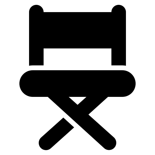 Chair entertainment director furniture icon