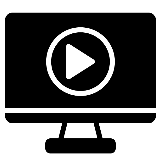 Television youtube desktop video icon