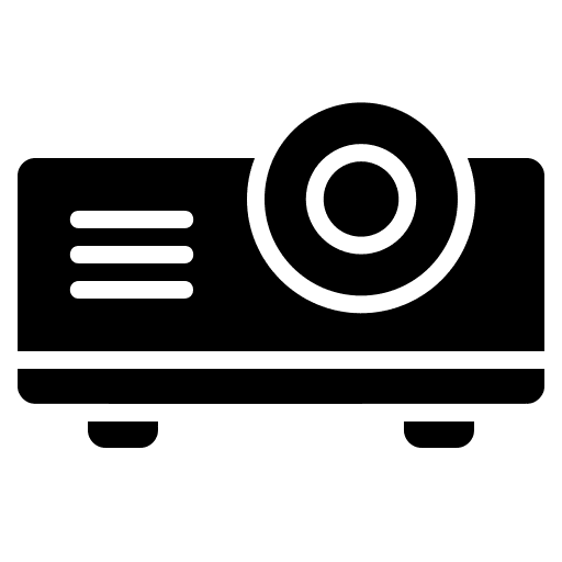 Projector projector device technology education icon Projector projector device technology education icon