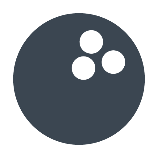 Bowling ball hobby skittle leisure icon