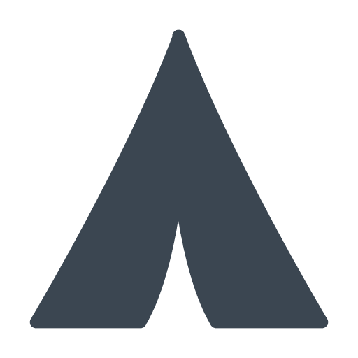 Camp holidays camp tent icon