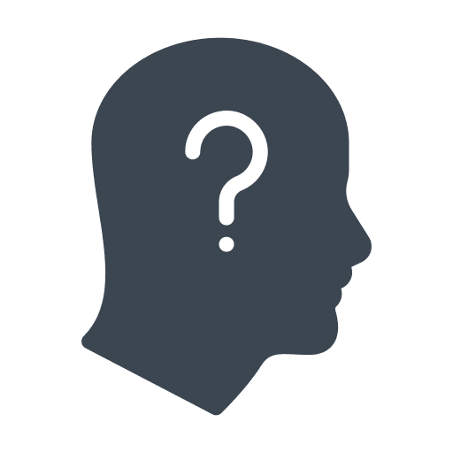 Doubt head question think icon