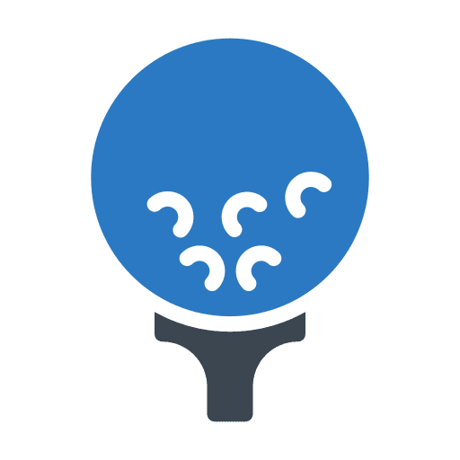 Golf game play golf ball icon