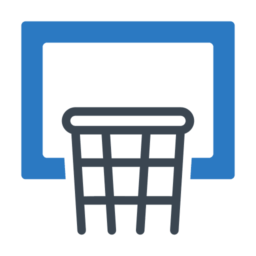 Basketball ball basketball hoop basketball icon