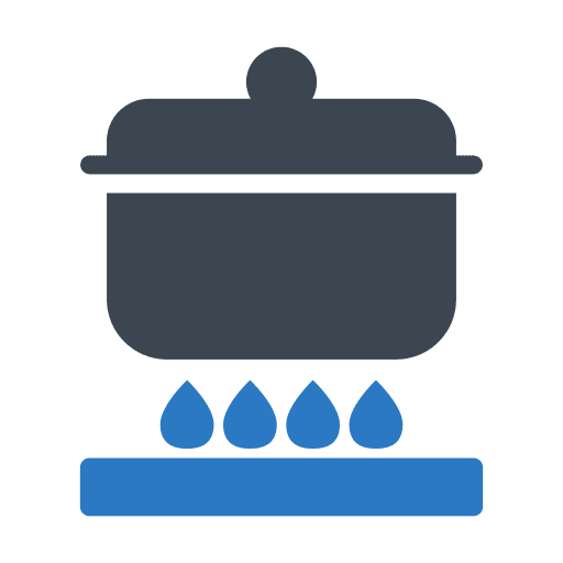 Pot kitchen food and restaurant boiling icon