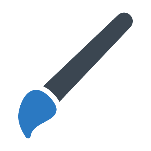 Printer art and design paint brush edit tools icon
