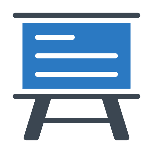 Board statistics board education icon