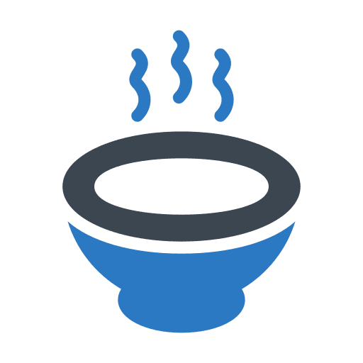 Soup healthy food hot breakfast icon