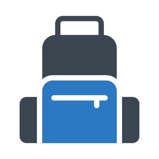 Travel bag holidays travel icon