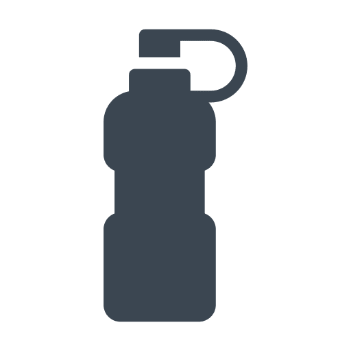 Water bottle food and restaurant gym hydration icon