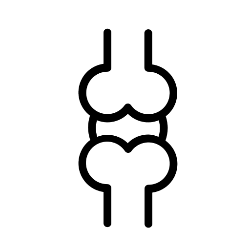 Bone healthcare and medical organ bone icon