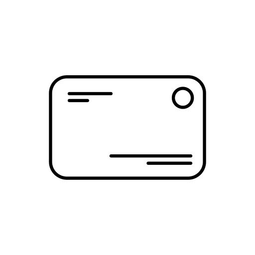 Card payment method business and finance debit card icon