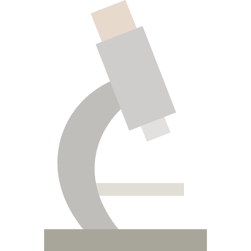 Microscope healthcare and medical microscope education icon
