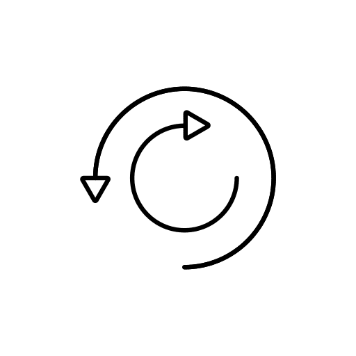 Replay ui refresh curve arrow icon
