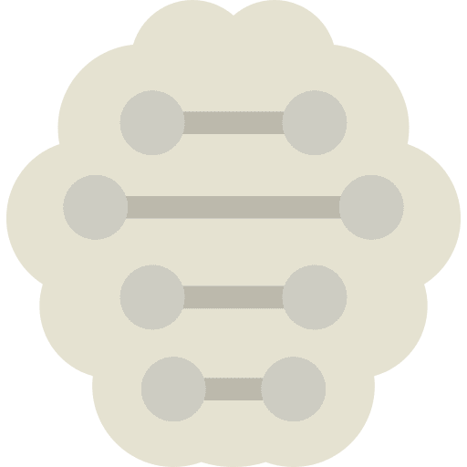 Brain nervous system ai technology icon Brain nervous system ai technology icon