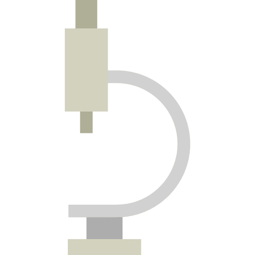 Microscope medical networking scientific icon