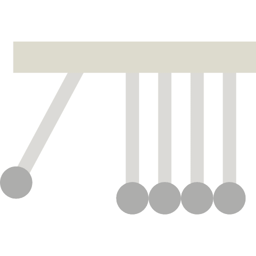 Momentum cradle momentum physics icon