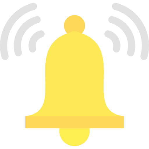 Notification bell bell miscellaneous packard bell icon