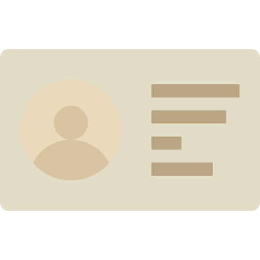 Identity card identification id card business and finance icon Identity card identification id card business and finance icon