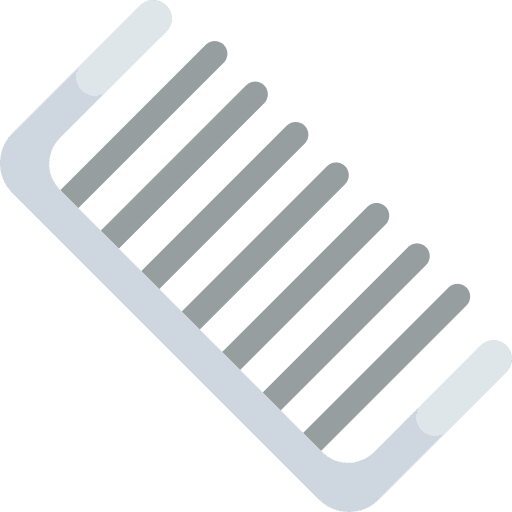 Hair comb tool accessory hair comb icon