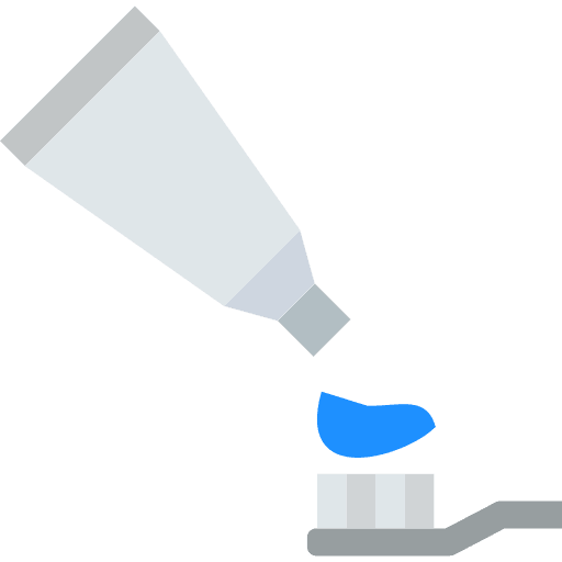 Toothpaste dental care healthcare and medical toothpaste icon