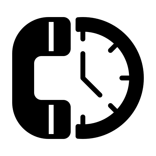 Call time call phone icon