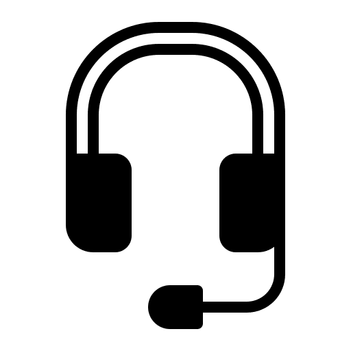 Headset call center headphone audio icon Headset call center headphone audio icon