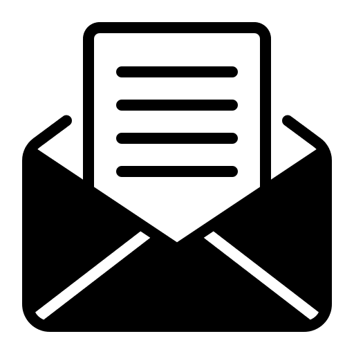 Mail communications letter communication icon