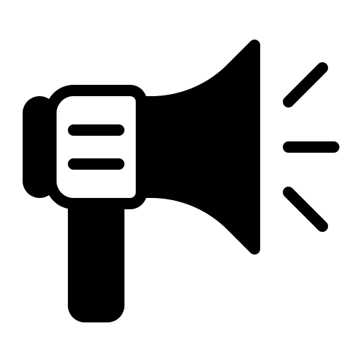 Megaphone promotion ads communications icon