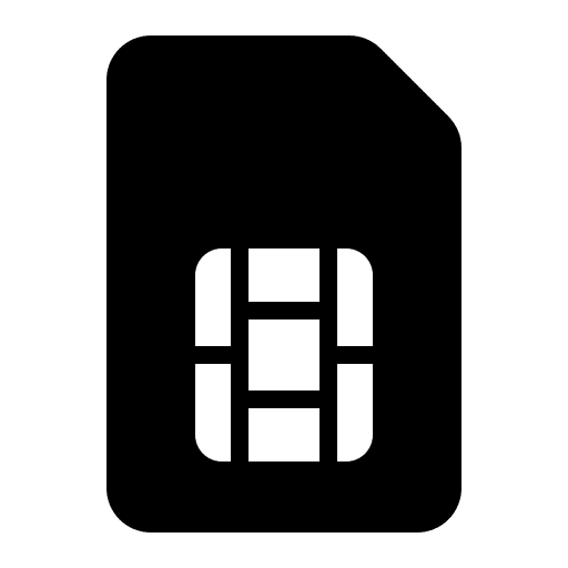 Sim card ui electronics telecommunication icon