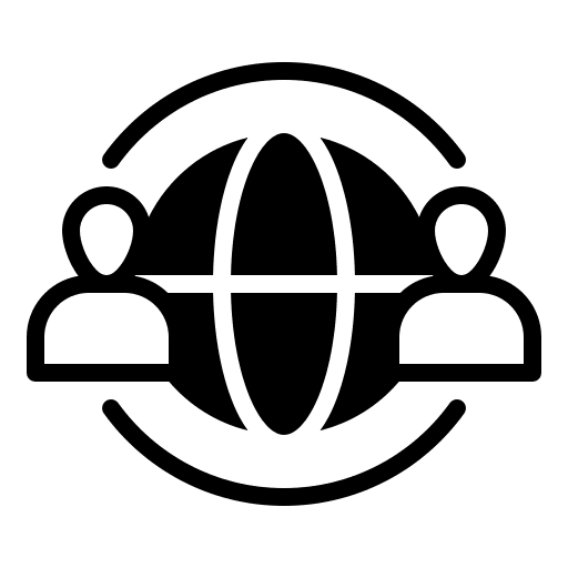 Social network networking network world icon