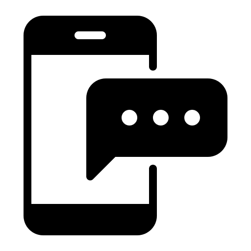 Phone chat social media phone mobile chat icon Phone chat social media phone mobile chat icon