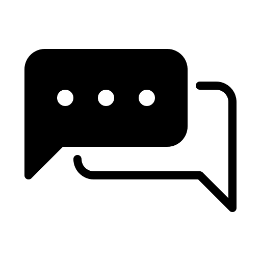 Conversation bubble talk discuss icon Conversation bubble talk discuss icon