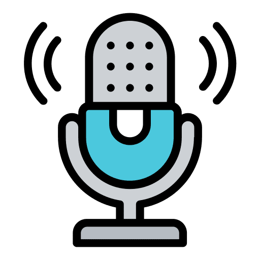 Microphone radio sound voice record icon