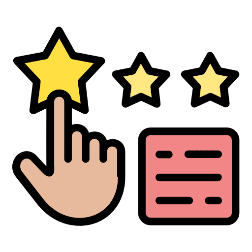 Rating selection marketing finger icon Rating selection marketing finger icon