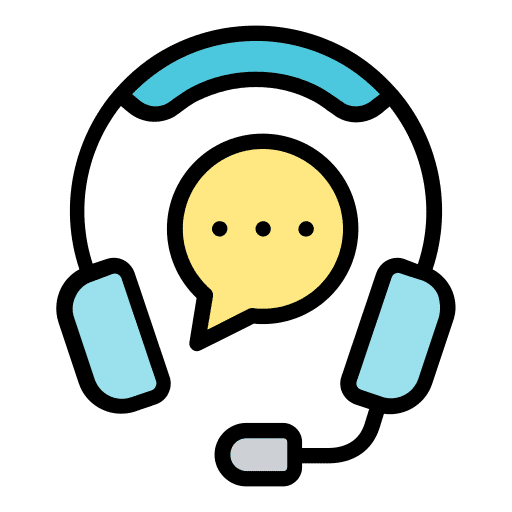 Headphone customer care headphone support icon Headphone customer care headphone support icon